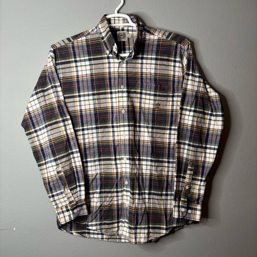 Cinch Men's Plaid Casual Button Down Shirt - Grey, Green, White Size S